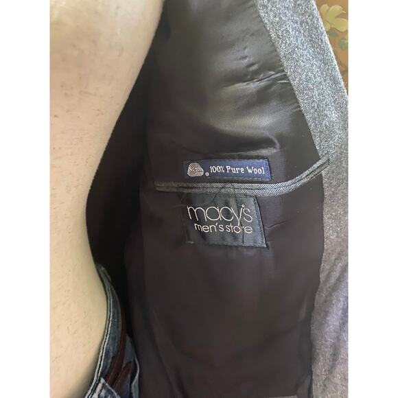 Vintage Burberrys wool blazer in grey, size 42R - Picture 6 of 6